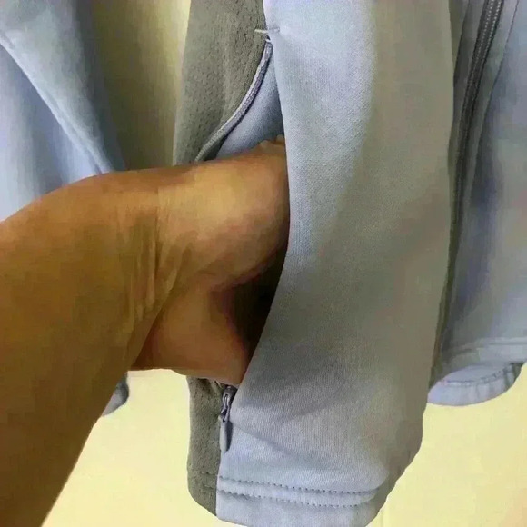 Russell Blue & Gray Running Jacket S - Picture 3 of 6